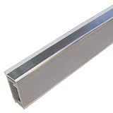 Alzatina rettangolare cucina finitura inox 25 mm barra da 366 cm TD14, profilo alzatina per top cucina e piano lavoro
