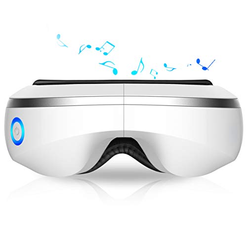 OYOCO-Eye-Massager-with-Heat-Music,Vibration,Air Pressure Electric Portable Shiatsu Massager for Dry Eyes Eyestrain Temple Headaches Fatigue