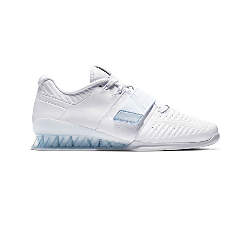 Nike Men's Romaleos 3.5 Weightlifting Shoes (9, White/Silver)