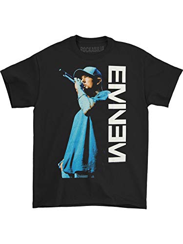 Eminem - Uomo On The Mic T-Shirt, X-Large, Nero