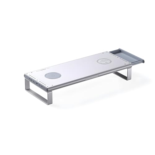 Rangement caché pour bureau ordonné grâce au support ergonomique