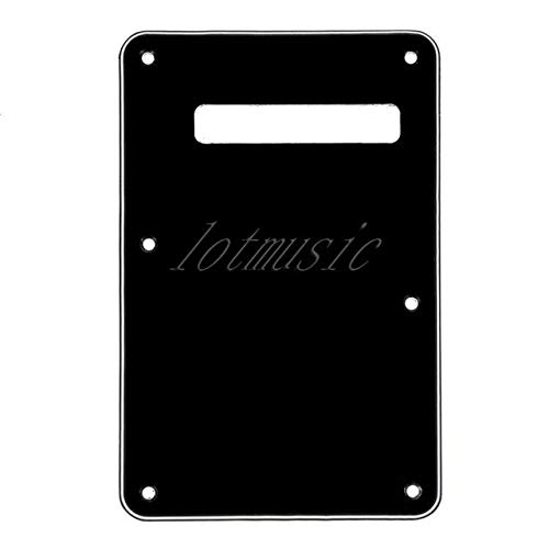 3Ply Pearl White Black Electric Guitar Back Plate Tremolo Trem Cavity