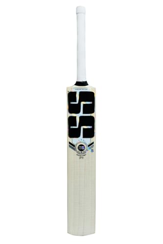 Image of SS Shivam Dubey NP Kashmiri Willow Cricket Bat, 1200 Grams, Short Handle for Men, Premium Willow for Leather Ball, Lightweight, Strong Grip, Shock Absorption, Ideal for Professional Players