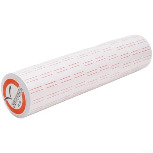 Papel de etiqueta blanca MX5500 para impresoras de etiquetas de precio de una sola fila, material de placa de cobre optimizado para etiquetado de tiendas de comestibles
