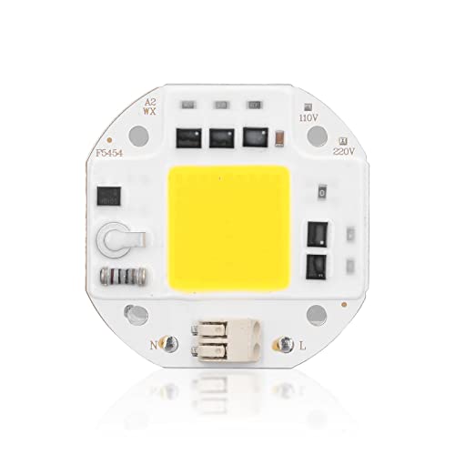 Hapivida Chip LED ad Alta Potenza, Chip LED COB per Illuminazione Fai-da-te, 100W Bianco Caldo, Substrato di Alluminio, per Faretti, Proiettori, Illuminazione del Traffico