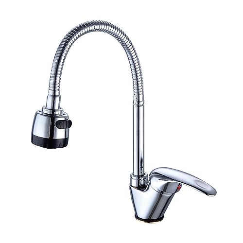 Robinet de cuisine mitigeur eau chaude froide robinet eau monotrou zinc