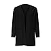 Cardigan for Girls 2025 Trendy Teen Open Front Long Sleeve Oversized Sweaters with Pockets Kids (Black, 5-6 Years)