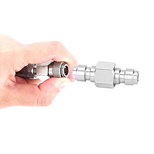 HK Paintball Airsoft Fill Whip Hose Extension 4500 Psi PCP, 36 inch Stainless Steel Air Fill Station & Charging System with Universal Quick-Disconnect Plug Adapter