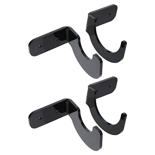 Totority 2Pairs Acrylic Bat Storage Stands Wall Mounted Display Racks for Baseball Hockey and Softball Bats Stylish Bat Holder for Organized Sports Gear