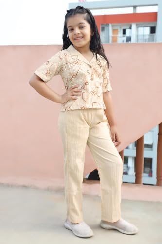 Image of Fashion Dream Girls Cotton Blend Embroidered Co-Ord Set|Coord Set|Combo Set|Kids Clothes for Girls