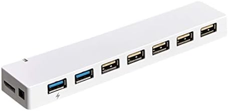 Amazon Basics USB 3.0 7-Port HUB with AC Adapter, White