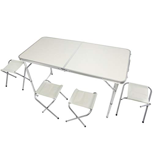 GOODS+GADGETS Klappbarer Multifunktionstisch Mehrzwecktisch Campingtisch...