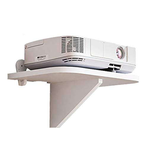 Estructuras, baldas y cajones Estante Flotante Metal Estante De TV Flotante De Vidrio Estante De Componentes Flotantes Montado En La Pared (Color : Blanco, Size : 47 * 22cm)