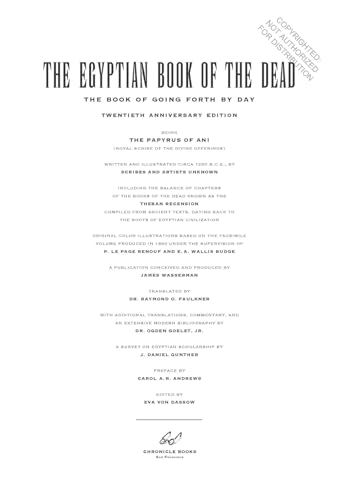 The Egyptian Book of the Dead: The Book of Going Forth by Day : The Complete Papyrus of Ani Featuring Integrated Text and Full-Color Images (History ... Mythology Books, History of Ancient Egypt)