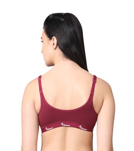 Image of Pack of 1 Non Padded Wire Free Seamless Full Coverage Sports Bra