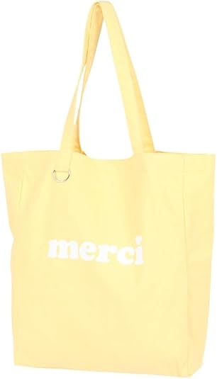 Amazon | メルシーロゴトート MERCI LOGO TOTE 103243053011 LT YELLOW