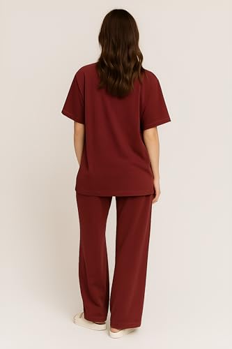 Image of My Swag Womens Printed Nightwear Set | Printed T-Shirt & Lower Set for Womens&Girls