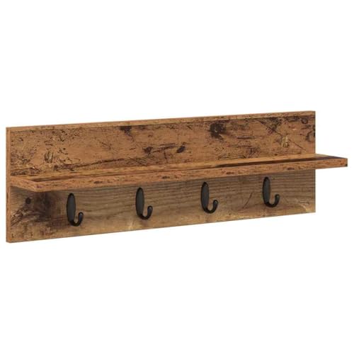 VidaXL Perchero de Pared de Madera Antigua