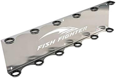 Offshore Rod Rack For Garage or Wall | Six Offshore (6) Rod Fishing Pole Holder | Premium Marine Grade Aluminum Fishing Rod Holders