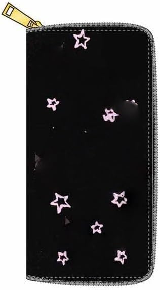 Rondlaho Kawaii Pu Wallet Purse Bag Accessories Money Holder Money Purse Credit Card Holder Pouch with Zipper for Girls Woman NEW-QB+TZ - Main Image