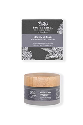 Boí Thermal Black Mud Mask. Mascarilla Facial Detoxificante Y Purificante. Pieles Mixtas Y Grasas. Cosmética Natural Y Vegana. Apto Pieles Sensibles. Hipoalergénico. 50 ml Cover