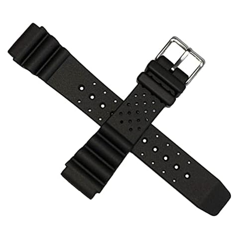 CITIZEN Diver Watch Strap 20 mm Black Cover