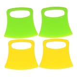 BUGUUYO 4 Piezas Herramienta de Corte de Verduras con Cuchillas Rectas y Onduladas para Patata Zanahoria Cebolla y Cuchillo de Cocina Seguro de Plástico con Mango Ergonómico