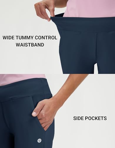 M MAELREG Golf Pants for Women Hight Waist with Pockets Boot Cut Flared Straight Workout Yoga Athletic Pants Women Navy — view 5