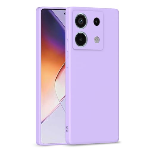Image of Outlouders Back Cover for Redmi Note 13 Pro 5G | Camera Protection | Durable Soft Matte Silicone Bumper Case (Purple)