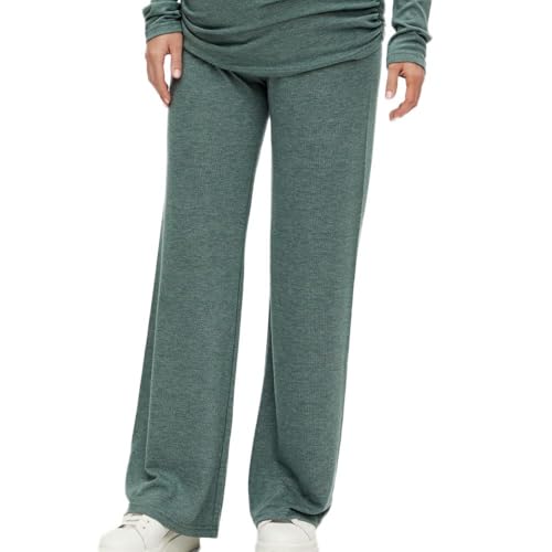 Mamalicious - Pantalón fluido para embarazo, color verde, verde, M