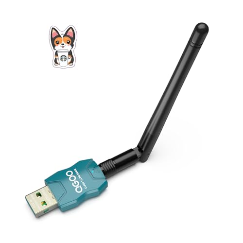 Class 1 Long Range Bluetooth Adapter for PC, QGOO USB Bluetooth Adapter for PC 5.3+EDR, Bluetooth Dongle Bluetooth Receiver Support Windows10/8.1/8/7?green-012?
