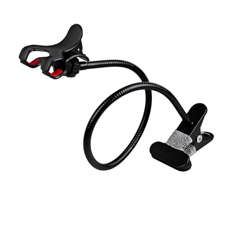 Image of LikeStar Flexible Long Arm Mobile Holder with Strong Metal Clip - 360 Rotating Phone Mount for Desk, Bed, Car & Table - Universal Adjustable Clamp for All Smartphones - Sturdy & Hands-Free Stand