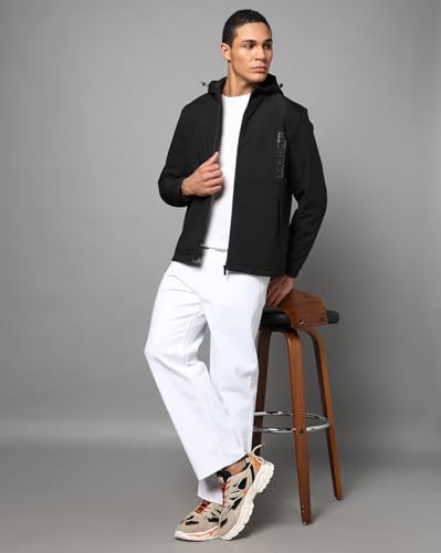Image of Qube By Fort Collins Men's Polyester Standard Length Regular Fit Lightweight Winter Jacket - Sporty, Stylish & Warm Outerwear for Cold Weather
