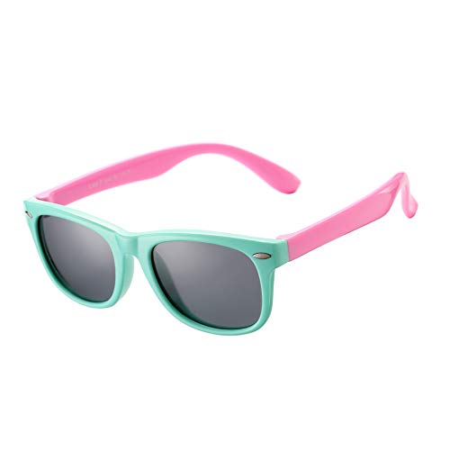 Image of AZORB Kids Polarized Sunglasses TPEE Rubber Flexible Frame for Boys Girls Age 3-10, 100% UV Protection