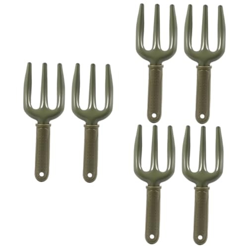 iplusmile 2piezas Herramienta De Jardinería De Mano Horquilla De Hierro Dientes Resistente y Duradera