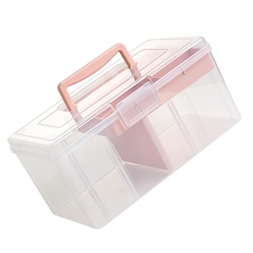 Boîte de rangement transparente LIFKOME en PP à double couche - 2