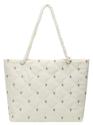 Elegant Bow Tie Tote Bag Warm Fall Winter Practical Shoulder Bags Commute Travel Light Underarm Bag for Women 2025