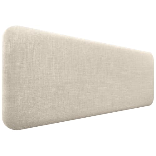 DHOME Cabecero Tapizado Liso Redondeado