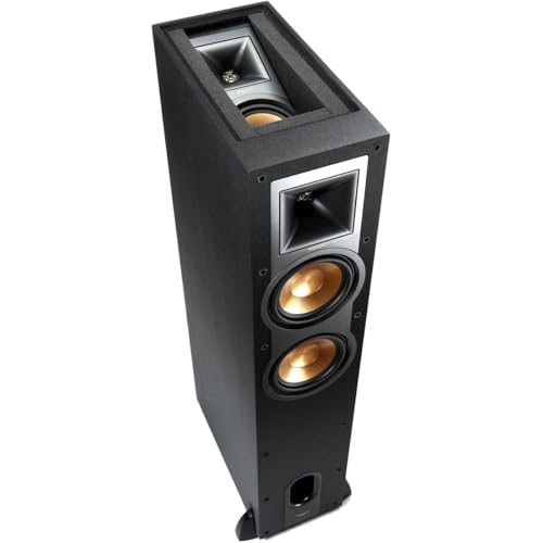 Image of Klipsch Reference R-26FA Floorstanding Speaker, Black, Pair