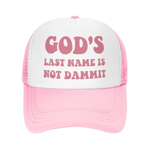 Image of You Find It Offensive? I Find It Funny Trucker Hats for Women Pink Men Funny Slogan Pink Hats for Men