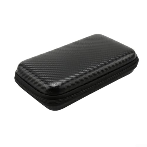 Dolvitrny Caja de almacenamiento para atado de moscas, caja de almacenamiento de aparejos de pesca de EVA para accesorios de atado de moscas, herramientas y equipo, anticaídas, compacta y resistente