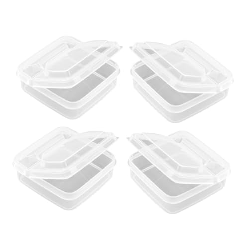 NUOLUX 4個 チーズ保存箱 バターキーパー 冷蔵庫オーガナイザービン 冷凍フルーツコンテナ バター料理 冷蔵庫の果物容器 フルーツ冷蔵庫保存容器 Transparent Pp 再利用可能