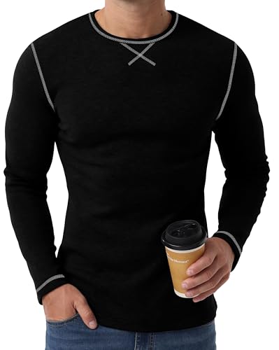 Sailwind Mens Thermal Underwear Long Sleeve Shirts Wool Base Layer Crewneck Top3