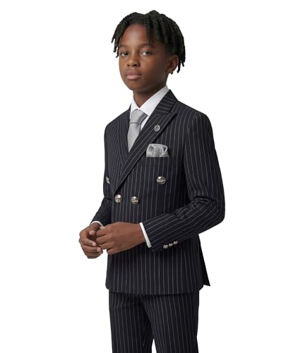 Costume croisé enfant à rayures la solution idéale tenue mariage