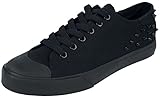 schwarze Sneaker mit Nieten von Black Premium by EMP