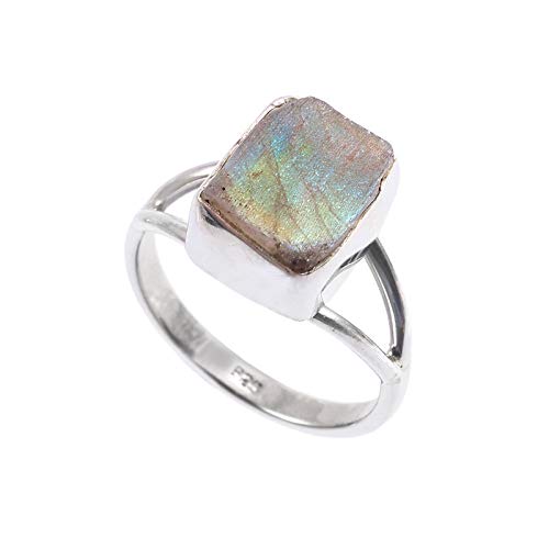 Bague labradorite argent 925 pour sublimer vos tenues au quotidien taille 16