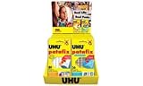  UHU Présentoir 30 Pastilles adhésives Patafix Assortis dont 6 gratuits