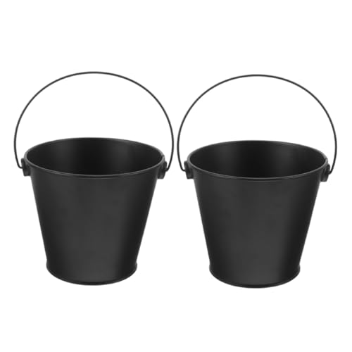 BAZEITFLOW Cubo De Metal para Barbacoa 2 Piezas 5.6x5.6x4 Cm Recipiente Recogedor De Aceite para Asar Al Aire Libre