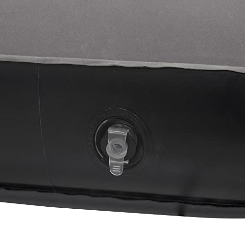 NTK, Colchão inflável Star de Casal sem Molas com Válvula de Enchimento e Travesseiro Embutido, Pret