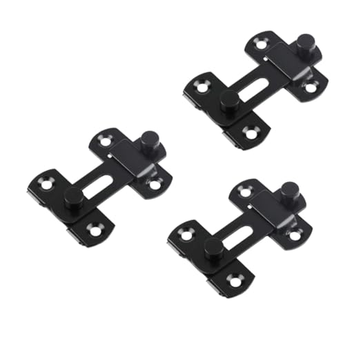 Tofficu 3pièces Verrouillage Porte Coulissante Loquet De Porte Acier Inoxydable Pêne Dormant Pour Serrure De Sécurité Pour Fenêtre Et Grange